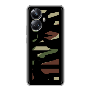 Силиконовый чехол на Realme 10 Pro Plus с принтом NAME