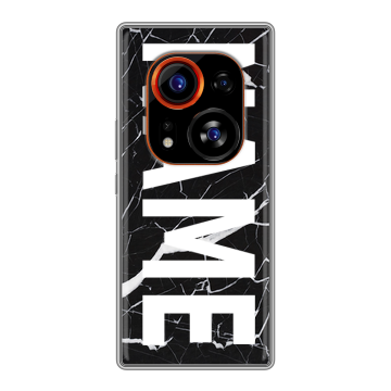 Силиконовый чехол на Tecno Phantom X2 Pro с принтом NAME