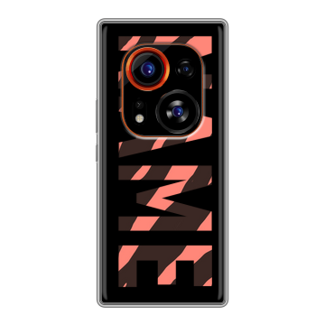 Силиконовый чехол на Tecno Phantom X2 Pro с принтом NAME