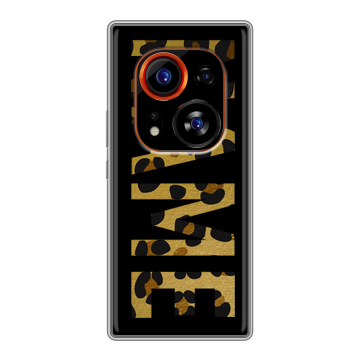 Силиконовый чехол на Tecno Phantom X2 Pro с принтом NAME