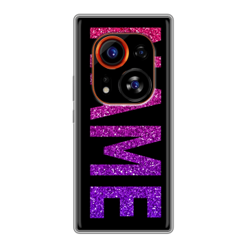 Силиконовый чехол на Tecno Phantom X2 Pro с принтом NAME