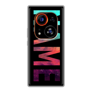 Силиконовый чехол на Tecno Phantom X2 Pro с принтом NAME