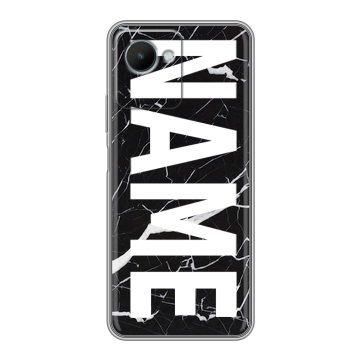 Силиконовый чехол на Realme C30s с принтом NAME