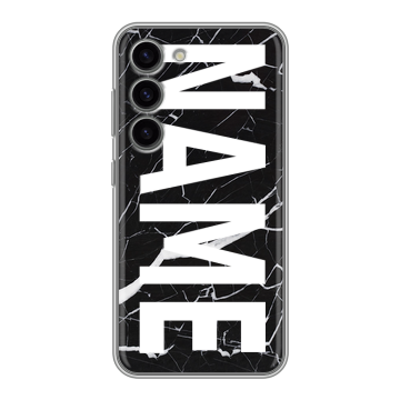 Силиконовый чехол на Samsung Galaxy S23 с принтом NAME