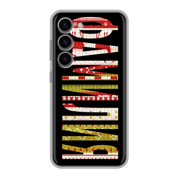 Силиконовый чехол на Samsung Galaxy S23 с принтом ФАМИЛИЯ