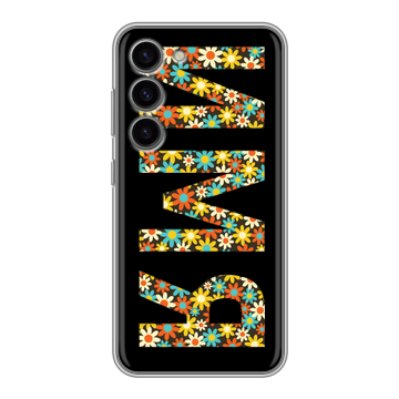 Силиконовый чехол на Samsung Galaxy S23 с принтом ИМЯ
