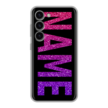 Силиконовый чехол на Samsung Galaxy S23 с принтом NAME