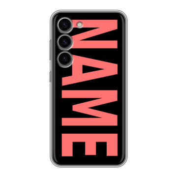 Силиконовый чехол на Samsung Galaxy S23 с принтом NAME