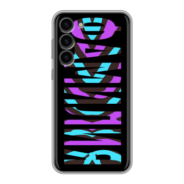 Силиконовый чехол на Samsung Galaxy S23 Plus с принтом ФАМИЛИЯ