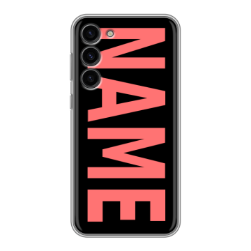 Силиконовый чехол на Samsung Galaxy S23 Plus с принтом NAME