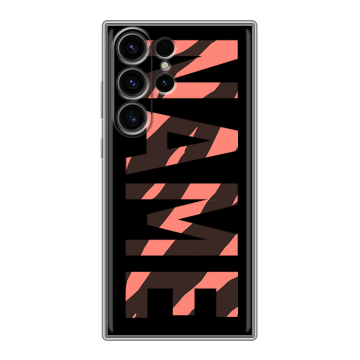 Силиконовый чехол на Samsung Galaxy S23 Ultra с принтом NAME