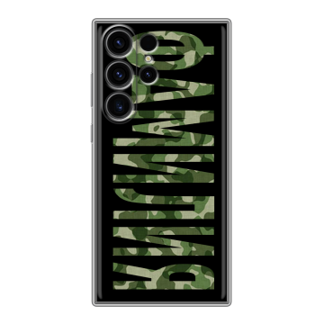 Силиконовый чехол на Samsung Galaxy S23 Ultra с принтом ФАМИЛИЯ