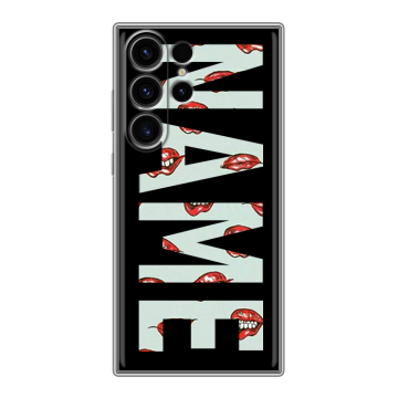 Силиконовый чехол на Samsung Galaxy S23 Ultra с принтом NAME