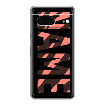 Силиконовый чехол на Google Pixel 7 с принтом NAME