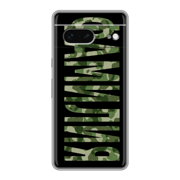 Силиконовый чехол на Google Pixel 7 с принтом ФАМИЛИЯ