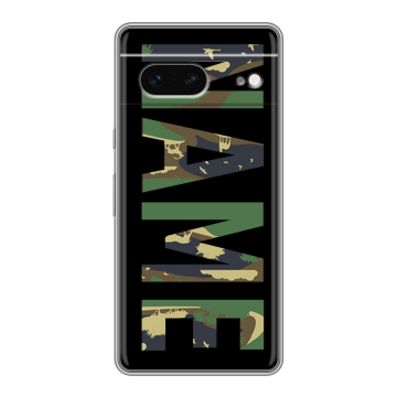 Силиконовый чехол на Google Pixel 7 с принтом NAME