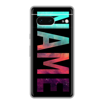 Силиконовый чехол на Google Pixel 7 с принтом NAME