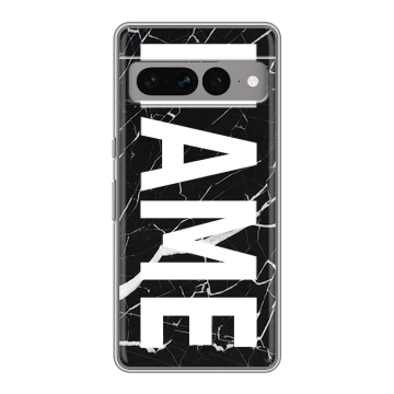 Силиконовый чехол на Google Pixel 7 Pro с принтом NAME