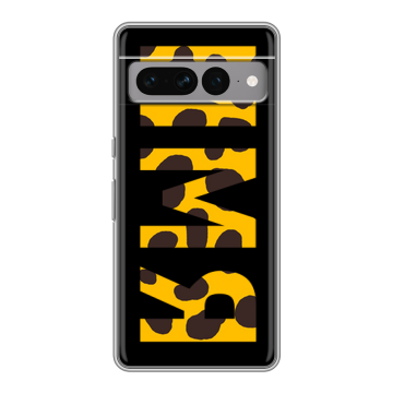 Силиконовый чехол на Google Pixel 7 Pro с принтом ИМЯ