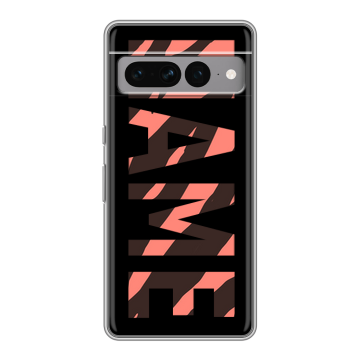 Силиконовый чехол на Google Pixel 7 Pro с принтом NAME
