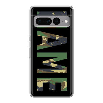 Силиконовый чехол на Google Pixel 7 Pro с принтом NAME