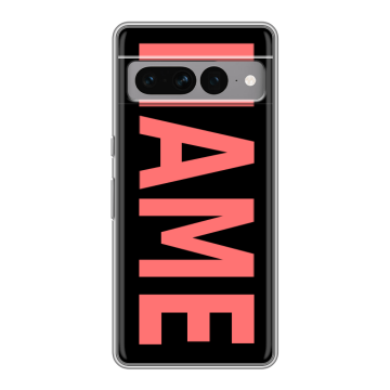Силиконовый чехол на Google Pixel 7 Pro с принтом NAME