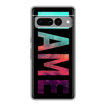 Силиконовый чехол на Google Pixel 7 Pro с принтом NAME