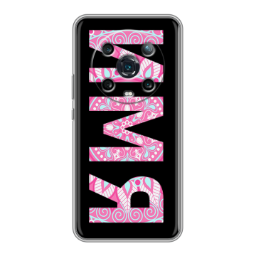 Силиконовый чехол на Huawei Honor Magic 4 Pro с принтом ИМЯ