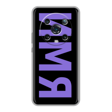 Силиконовый чехол на Huawei Honor Magic 4 Pro с принтом ИМЯ
