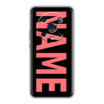 Силиконовый чехол на Huawei Honor Magic 4 Pro с принтом NAME