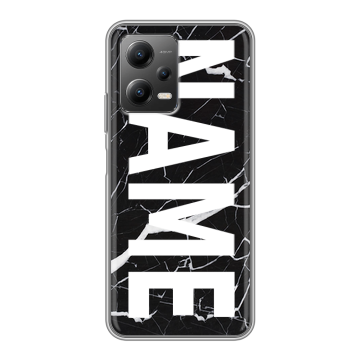 Силиконовый чехол на Xiaomi Poco X5 с принтом NAME