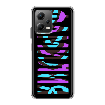 Силиконовый чехол на Xiaomi Poco X5 с принтом ФАМИЛИЯ