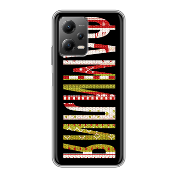 Силиконовый чехол на Xiaomi Poco X5 с принтом ФАМИЛИЯ