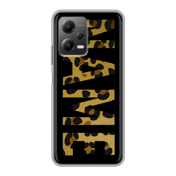 Силиконовый чехол на Xiaomi Poco X5 с принтом NAME