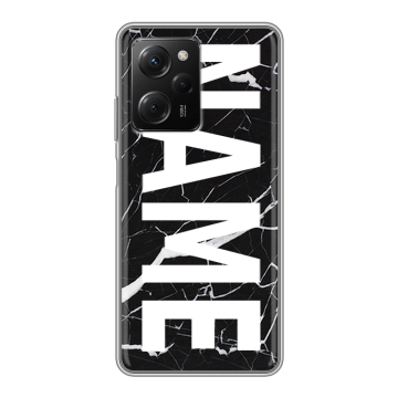 Силиконовый чехол на Xiaomi Poco X5 Pro с принтом NAME