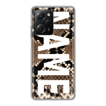 Силиконовый чехол на Xiaomi Poco X5 Pro с принтом NAME