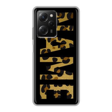 Силиконовый чехол на Xiaomi Poco X5 Pro с принтом NAME