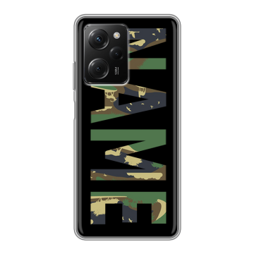 Силиконовый чехол на Xiaomi Poco X5 Pro с принтом NAME
