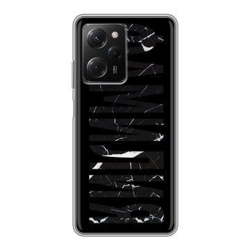 Силиконовый чехол на Xiaomi Poco X5 Pro с принтом ФАМИЛИЯ