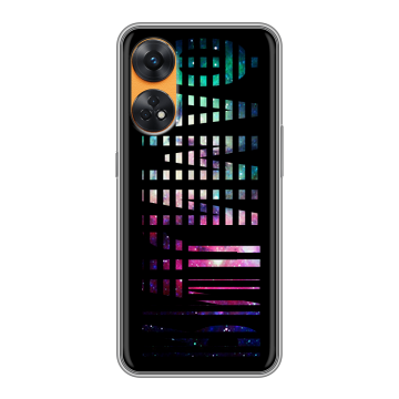 Силиконовый чехол на OPPO Reno8 T с принтом ФАМИЛИЯ