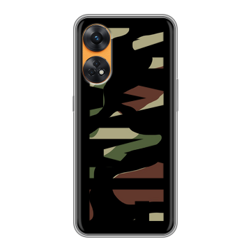 Силиконовый чехол на OPPO Reno8 T с принтом NAME