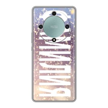 Силиконовый чехол на Huawei Honor X9a с принтом ФАМИЛИЯ
