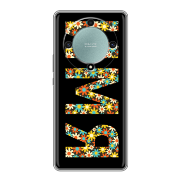 Силиконовый чехол на Huawei Honor X9a с принтом ИМЯ