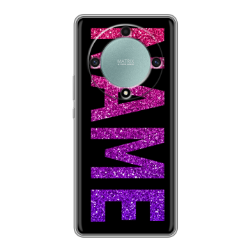 Силиконовый чехол на Huawei Honor X9a с принтом NAME