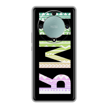 Силиконовый чехол на Huawei Honor X9a с принтом ИМЯ