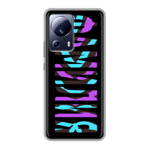 Силиконовый чехол на Xiaomi 13 Lite с принтом ФАМИЛИЯ
