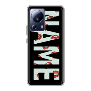 Силиконовый чехол на Xiaomi 13 Lite с принтом NAME