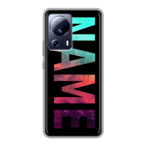 Силиконовый чехол на Xiaomi 13 Lite с принтом NAME