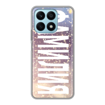 Силиконовый чехол на Huawei Honor X8a с принтом ФАМИЛИЯ