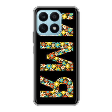 Силиконовый чехол на Huawei Honor X8a с принтом ИМЯ